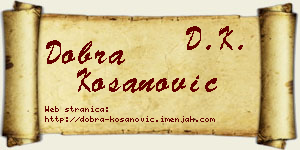 Dobra Kosanović vizit kartica